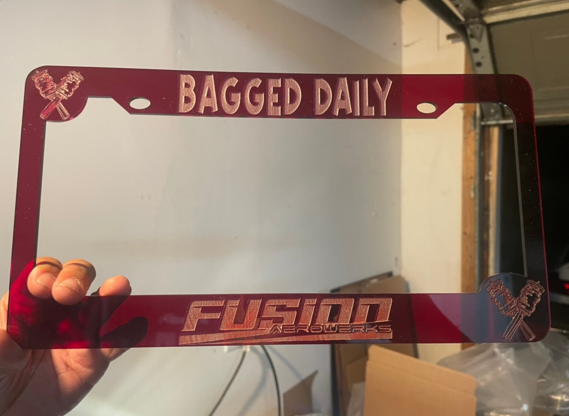 FUSION AUTO CONCEPTZ LICENSE FRAME