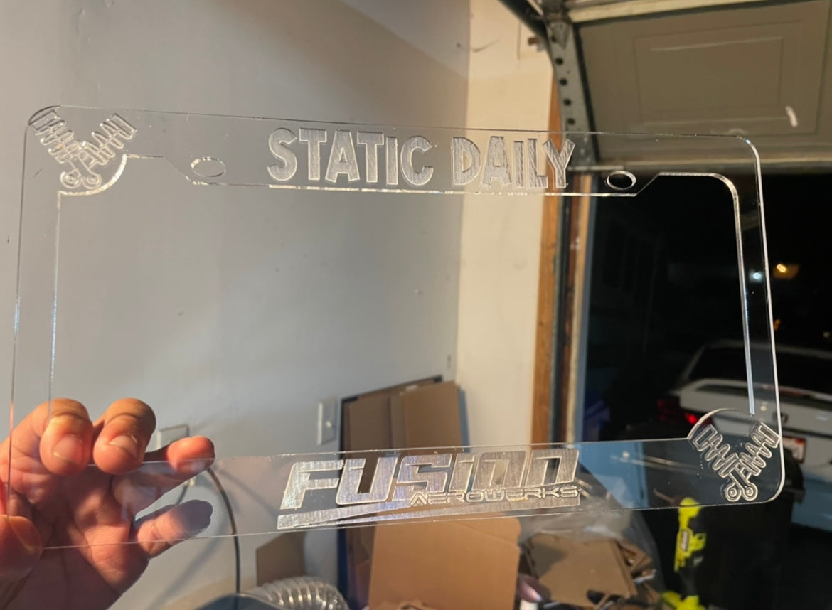FUSION AUTO CONCEPTZ LICENSE FRAME