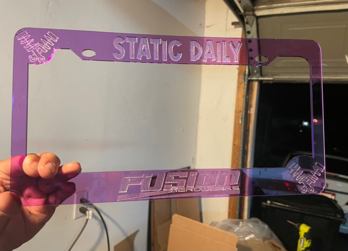 FUSION AUTO CONCEPTZ LICENSE FRAME