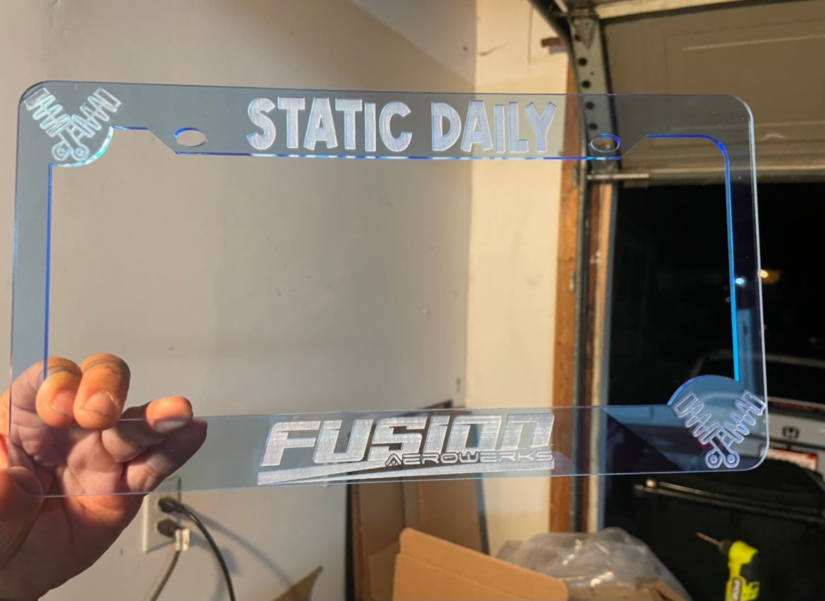 FUSION AUTO CONCEPTZ LICENSE FRAME