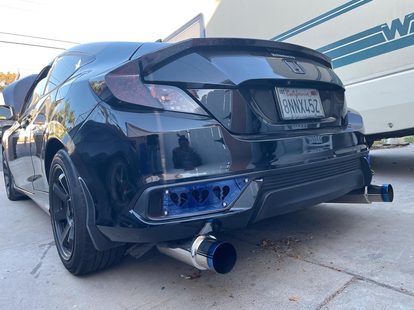 10th Gen Civic Coupe Rear Bumper Garnish Cover