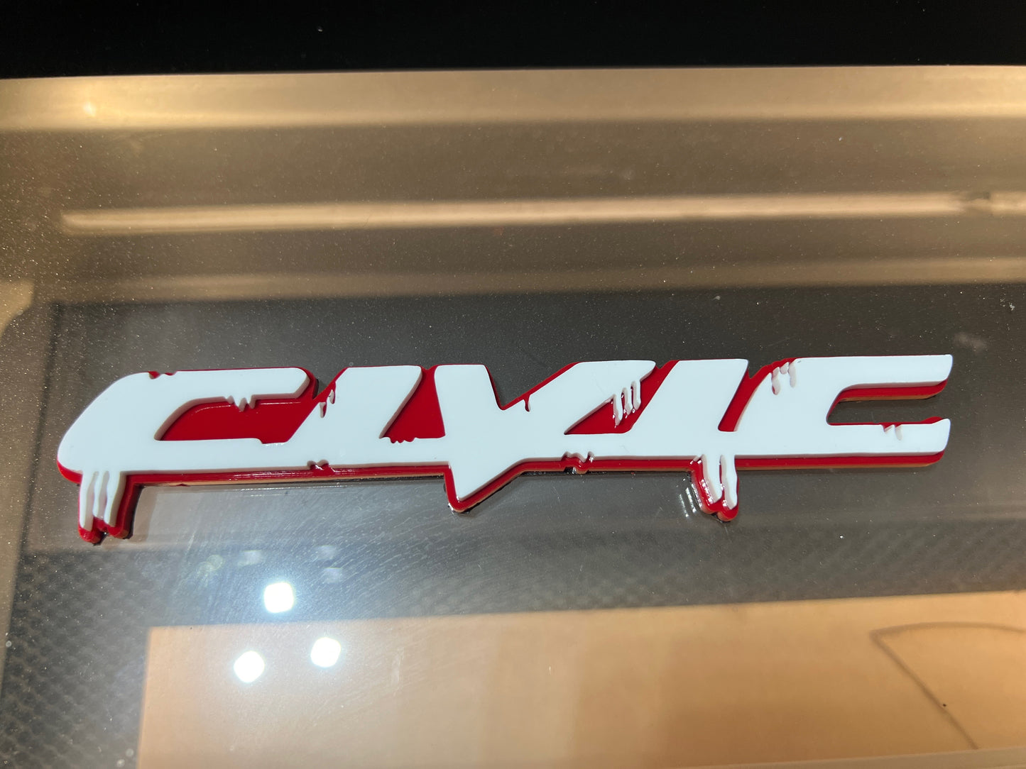 ACRYLIC DRIPPY CIVIC EMBLEM