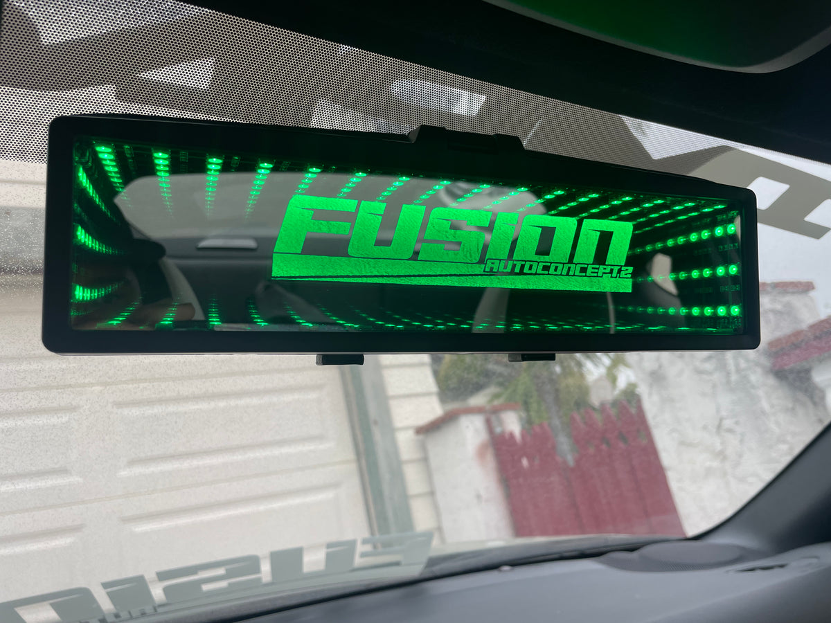 CUSTOM ENGRAVED INFINITY REAR VIEW MIRROR – Fusion Auto Conceptz