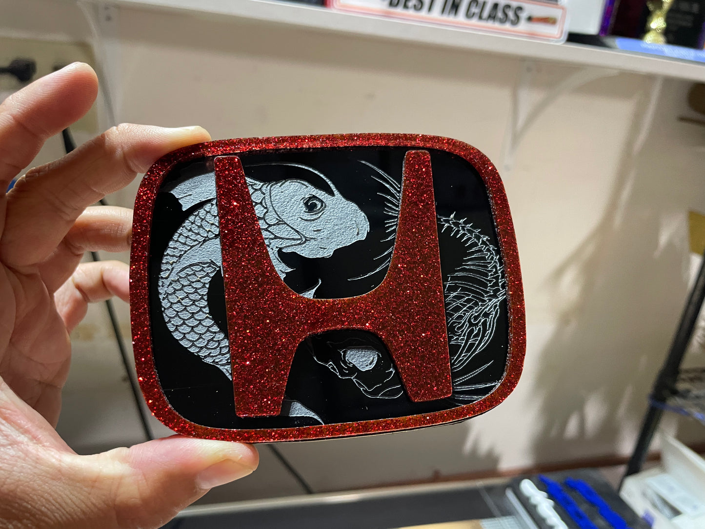 Koi Fish Inspired V2 H Badges