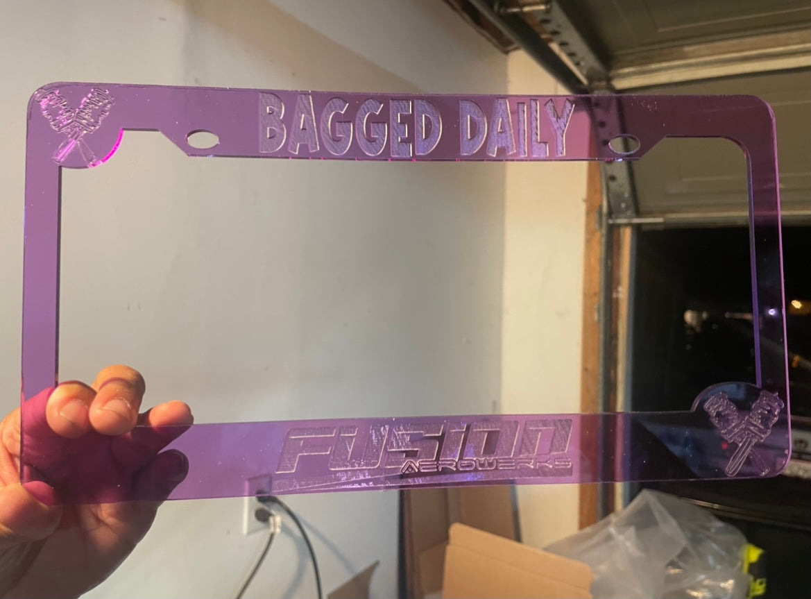 FUSION AUTO CONCEPTZ LICENSE FRAME