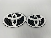 Carbon Look Toyota Drip Badges
