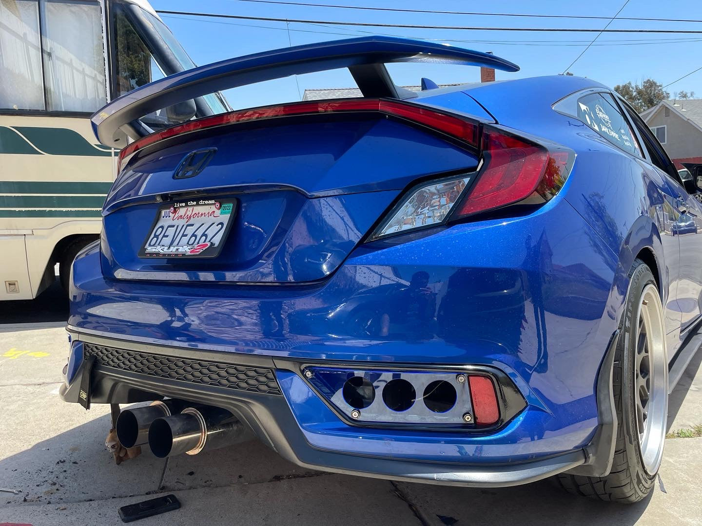 10th Gen Civic Coupe Rear Bumper Garnish Cover