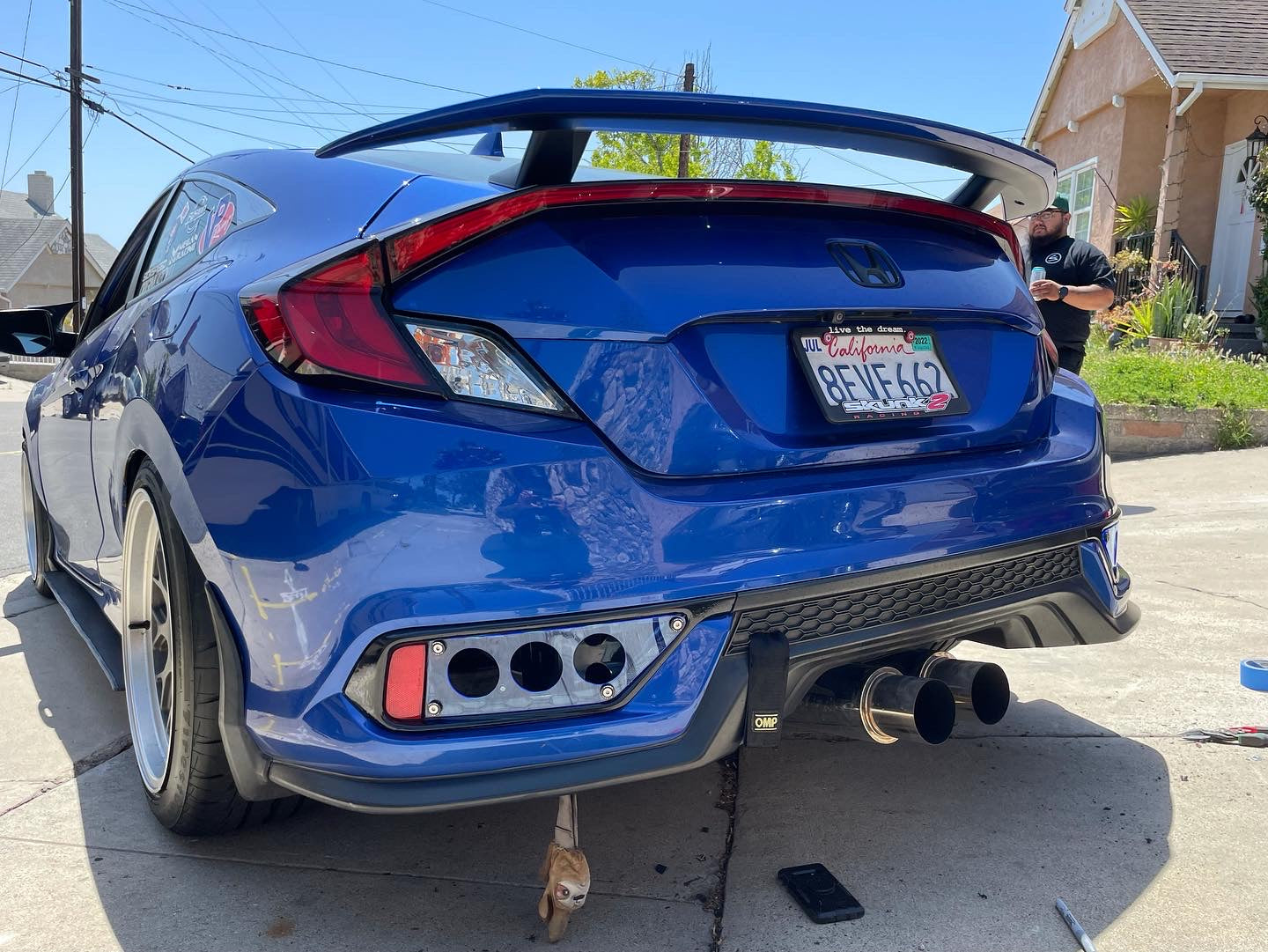 10th Gen Civic Coupe Rear Bumper Garnish Cover