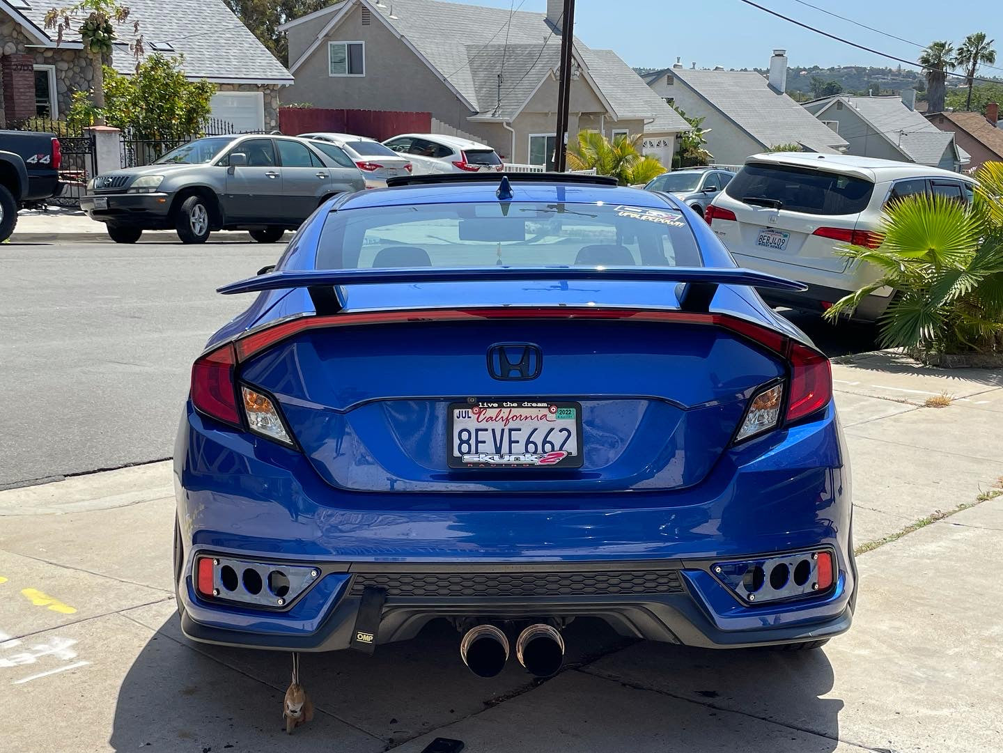 10th Gen Civic Coupe Rear Bumper Garnish Cover
