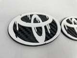 Carbon Look Toyota Drip Badges